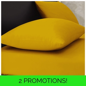 Percale Pillowcases Ochre