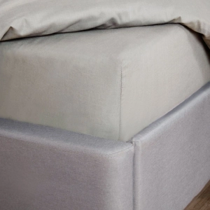 300TC Kingsize Grey Fitted Sheets