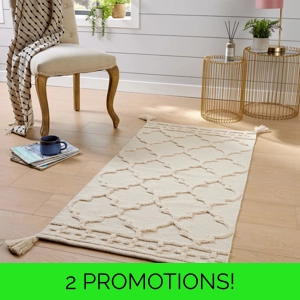 Hand Tufted Natural Cotton Rug