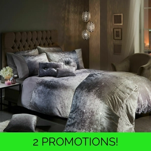 Ombre Beige Natural Crushed Velvet Duvet Sets