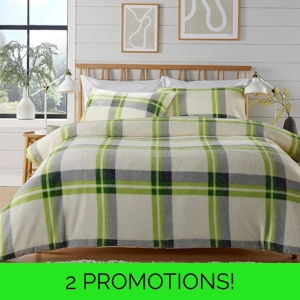 Orkney Tartan Teddy Fleece Green