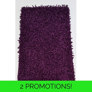 Oxford Shaggy Rug Aubergine