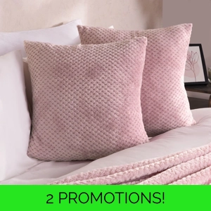 Waffle Cushion Cover Pink