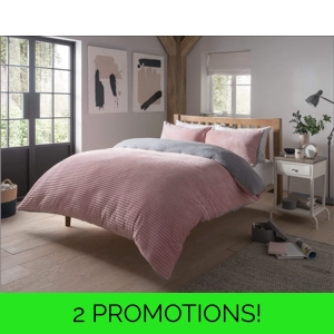 Pink Ribbed Teddy Fleece