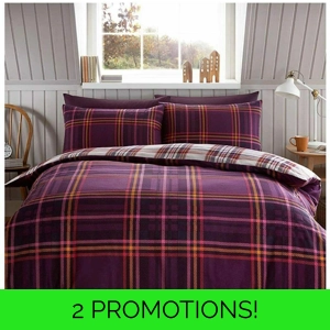 Purple Tartan Brushed Cotton
