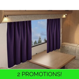 Caravan Curtains Purple