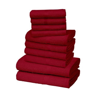 10pc Towel Bale Red