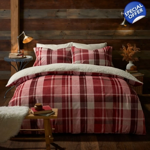 Mulford Red Tartan Teddy Fleece