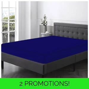 Extra Deep 40cm Fitted Sheet Royal Blue