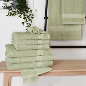 500GSM 12 piece towel bale Sage Green