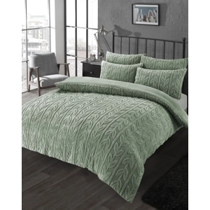 Leaf Teddy Fleece Sage Green