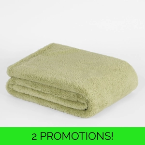 Sage Teddy Fleece Throw