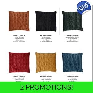 Amory Ruched Velvet Cushions