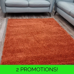 Shaggy Rug Terracotta