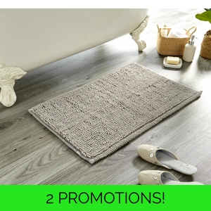 Pebbles Bathmat Silver