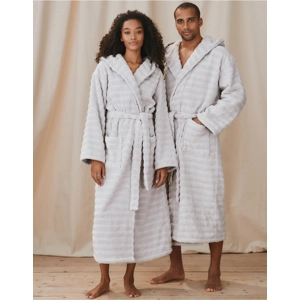 Rib Hydrocotton Bathrobe Grey