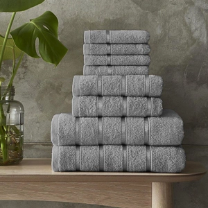 Boston 8-piece Towel Bale Silver Grey