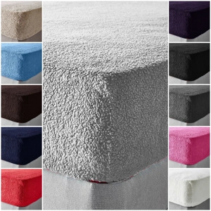 PLAIN TEDDY BEAR SHERPA FITTED SHEETS