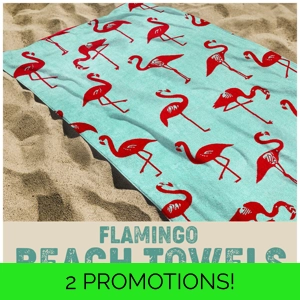 Flamingo 6ft Beach Towel