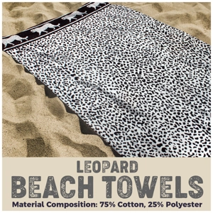 Leopard 6ft Beach Towel