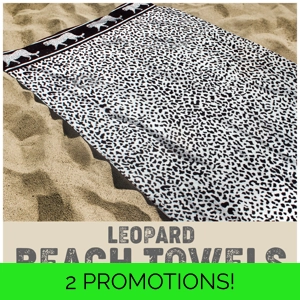 Leopard 6ft Beach Towel