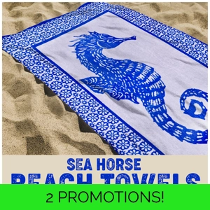 Sea Horse  6ft Beach Towel