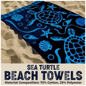Sea Turtle  6ft Beach Towel