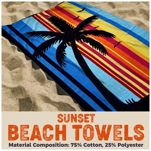 Sunset 6ft Beach Towel