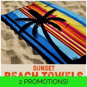 Sunset 6ft Beach Towel