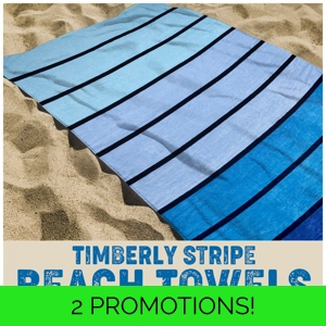 Timberley Blue 6ft Beach Towel