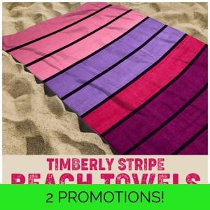 Timberley Pink  6ft Beach Towel