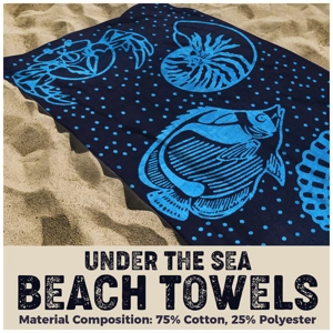 Under The Sea 6ft Beach Towel