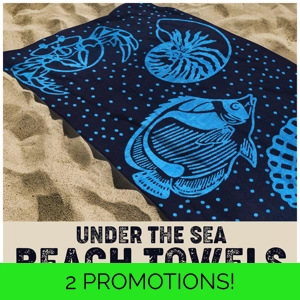 Under The Sea 6ft Beach Towel