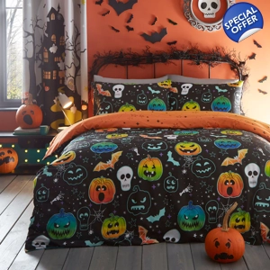 Scary Pumpkins Glow In Dark