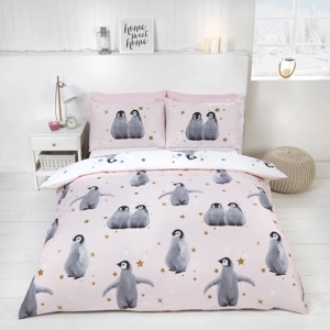 Starry Penguins Pink