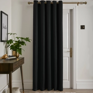 Strata Door Curtain Black