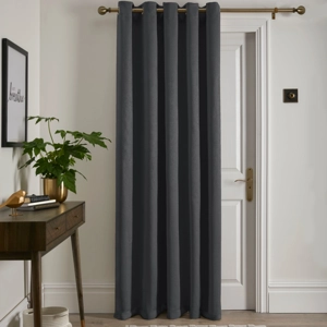 Strata Door Curtain Charcoal