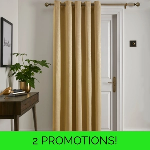 Strata Door Curtain Ochre