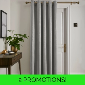 Strata Door Curtain Silver
