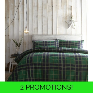 Green Tartan Brushed Cotton