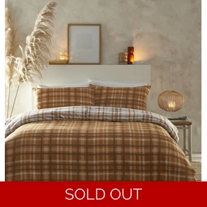 Orange Tartan Brushed Cotton