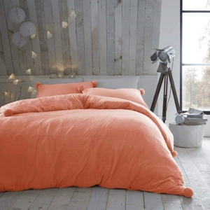 Teddy Fleece PomPom Coral