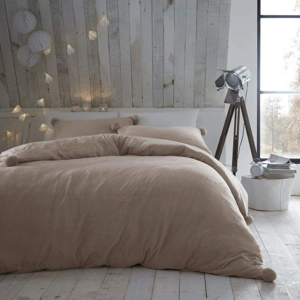 Teddy Fleece Pompom Natural