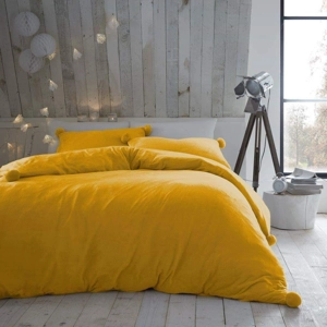 Teddy Fleece Pompom Ochre