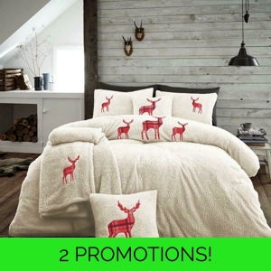 Teddy Tartan Stag Cream