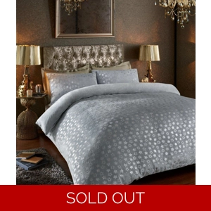 TEDDY FLEECE FOIL STARS SILVER