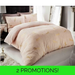 Foil Unicorn Teddy Fleece Blush