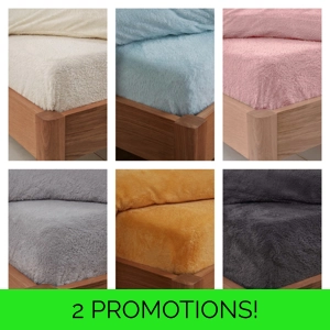 Teddy Sherpa Fleece 25CM Deep Fitted Sheets