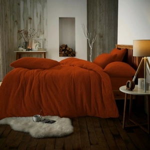 TEDDY FLEECE BURNT ORANGE