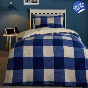 Theo Check Blue Fleece